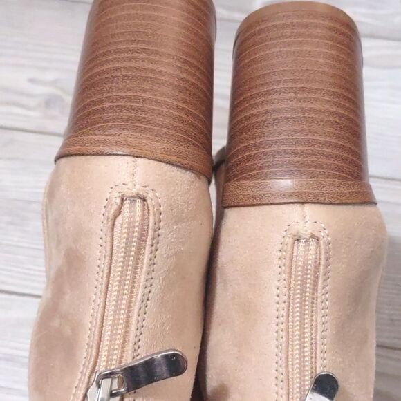 (49-4118)  mysoft Women's Ankle Boots Slip on Cutout Pointed Toe Sz 6.5 - Picture 8 of 9